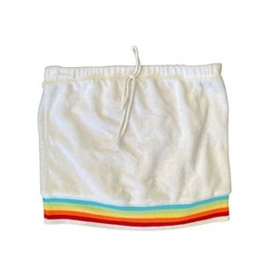 Retro Rainbow Stripe Crop Top